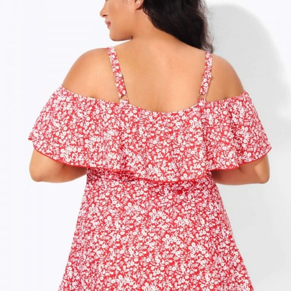 Plus Size Swimsuit/Swimdress One Piece (NWT) - Picture 2 of 8